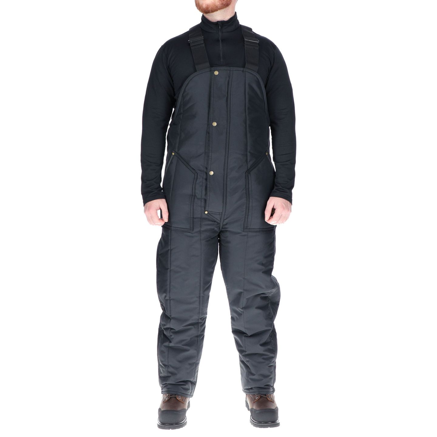 Мужской комбинезон RefrigiWear Iron-Tuff Insulated Bib Overalls -50degree(s)F Cold Protection, Durable Workwear, цвет: Тёмно-синий — фото 1