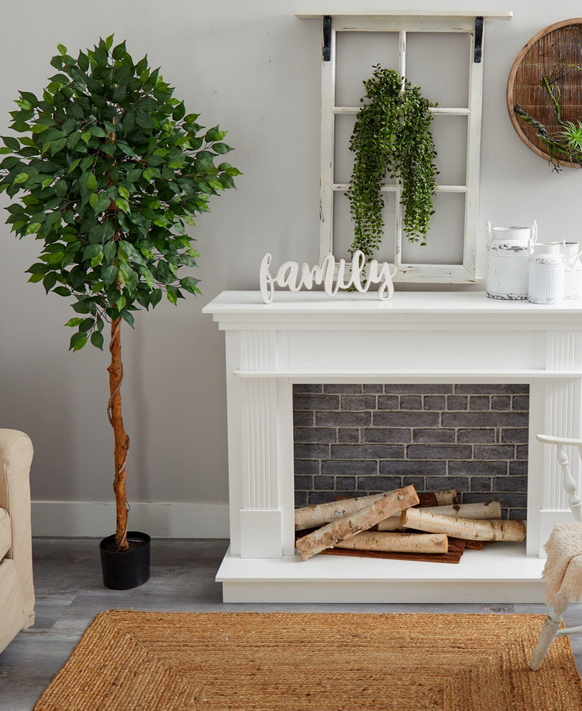 NEARLY NATURAL 6' FICUS ARTIFICIAL TREE 