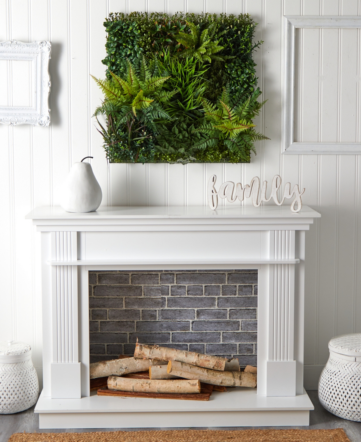 Nearly Natural Artificial Living Wall Uv Resistant