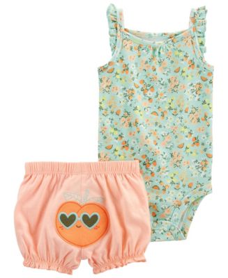 Carter's Baby Boys and Baby Girls Peach Costume, Shirt and Pants, 3 Piece  Set - Macy's