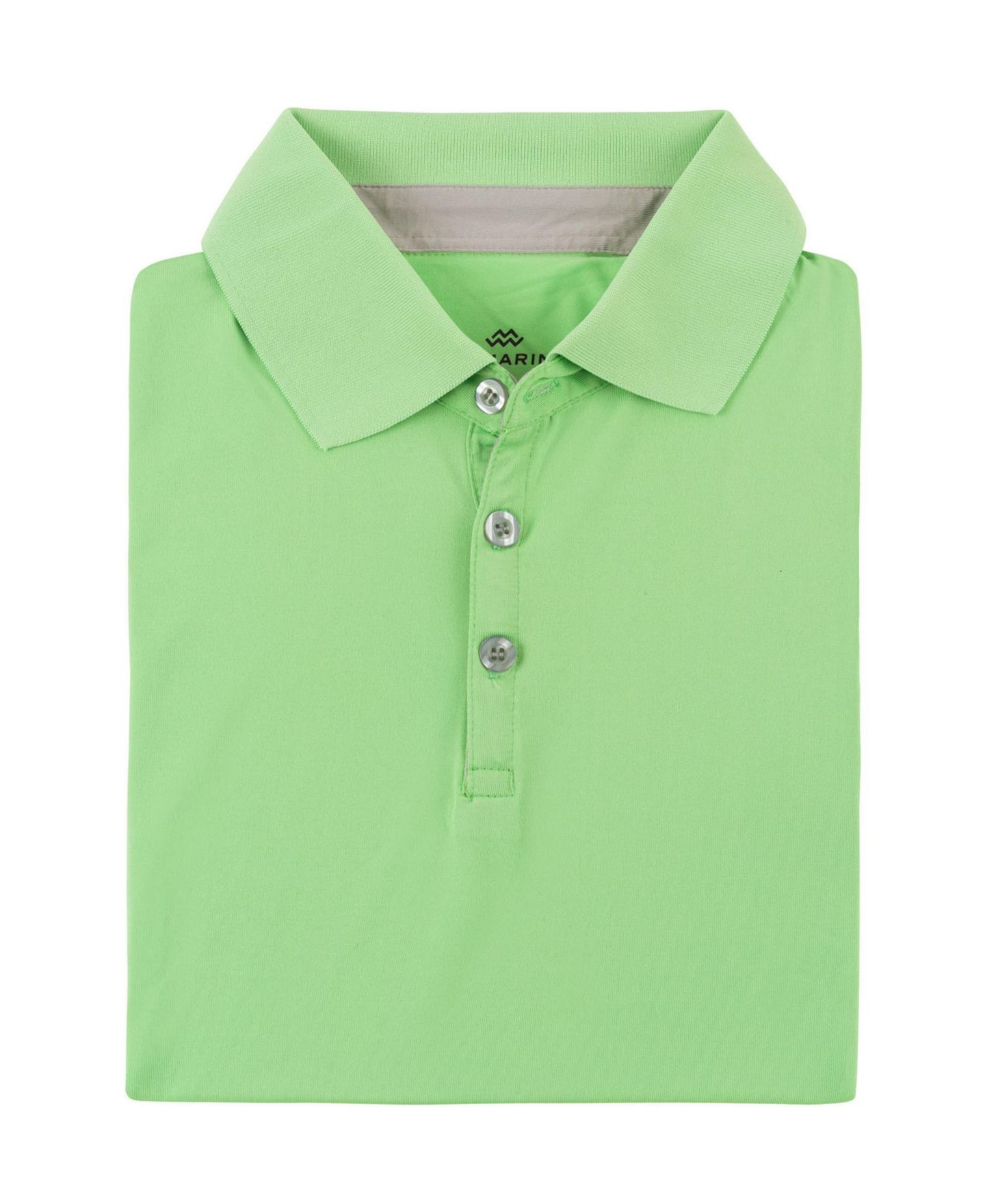Мужское поло Mio Marino Lightweight Performance Stretch Golf Polo Shirt, Breathable Fit, цвет: Лаймовый зелёный — фото 2