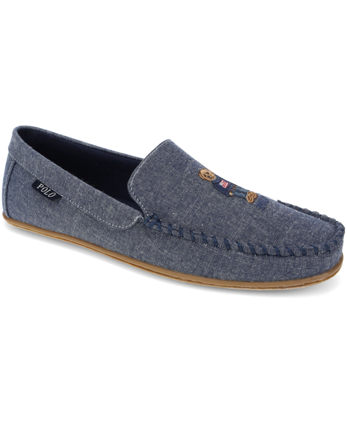 Polo Ralph Lauren Men's Collins Chambray Fabric Moccasin