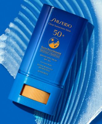 Shiseido Clear Sunscreen Stick SPF 50+, 20 g - Macy's