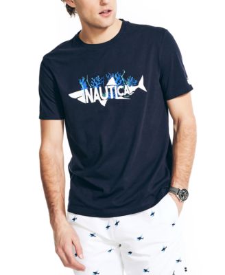 Nautica - Men's Classic-Fit Shark Logo Graphic T-Shirt