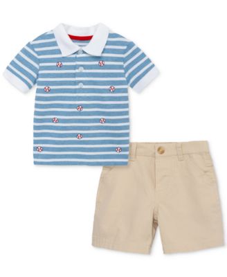 Little Me - Baby Boys 2-Pc. Polo & Shorts Set
