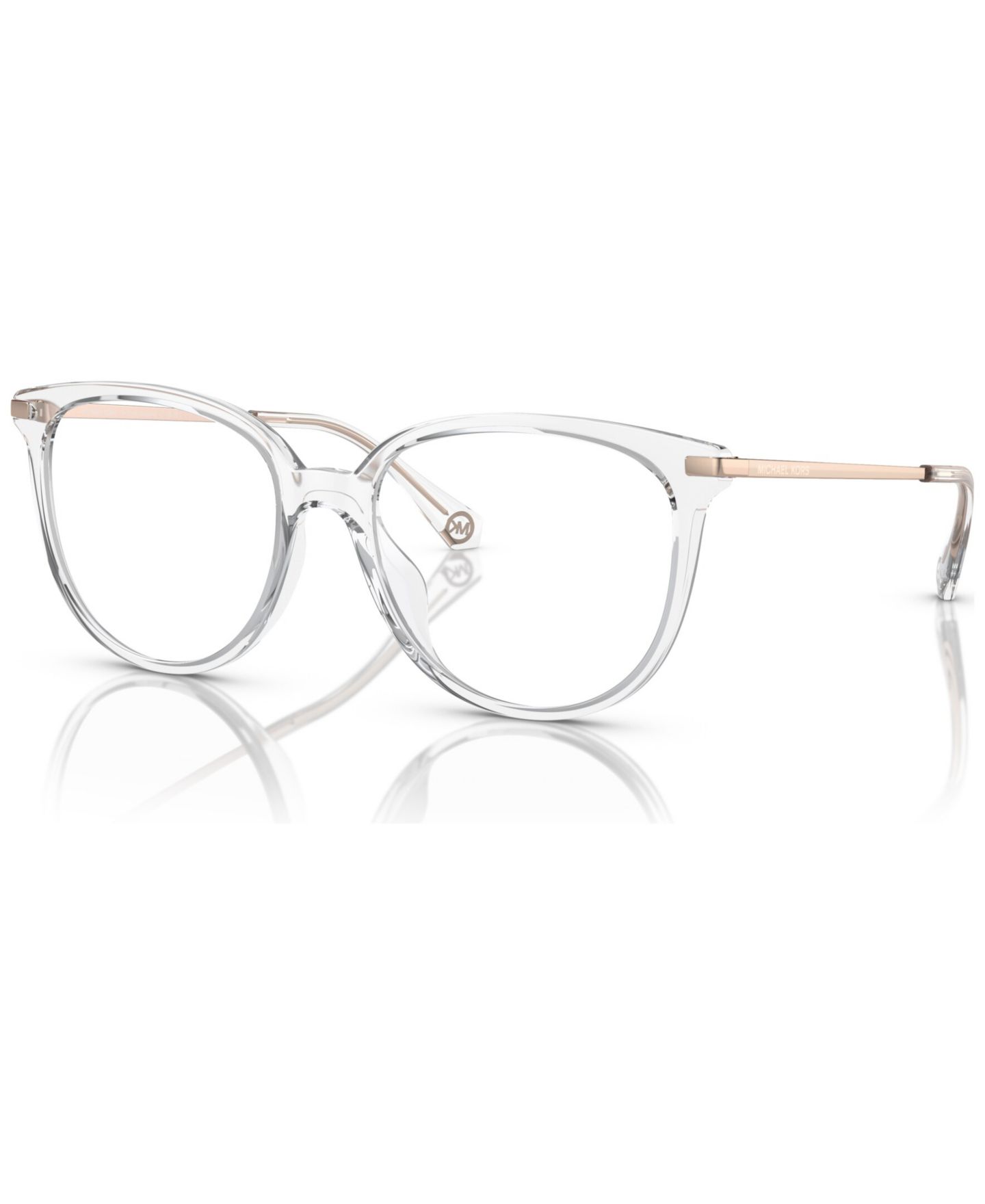 Женские очки Michael Kors Woman Round Plastic MK4106U Westport Eyeglasses, цвет: Прозрачный — фото 1