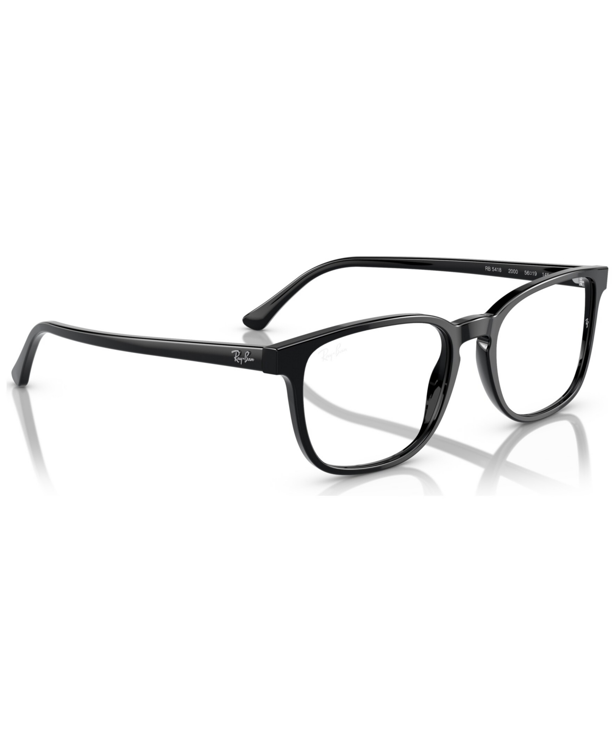 Shop Ray Ban Unisex Pillow Eyeglasses, Rb5418 56 In Black