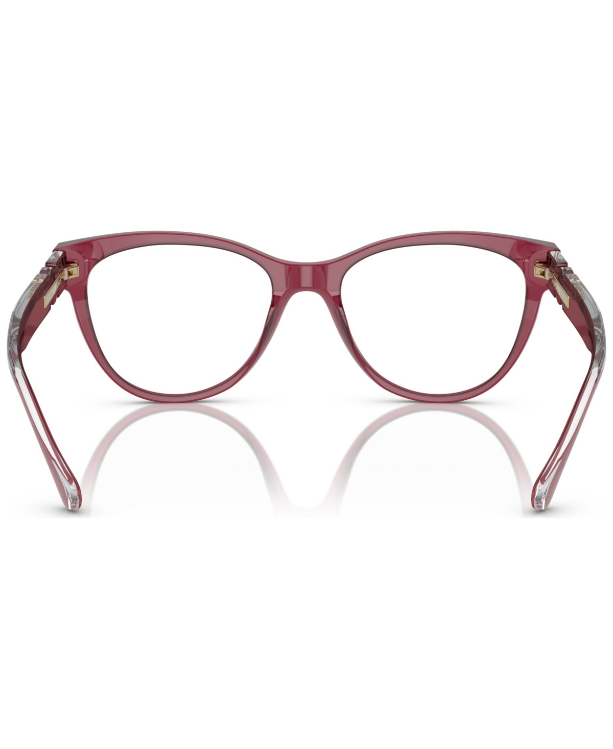 Versace Women's Cat Eye Eyeglasses, Ve3304 53 In Transparent Red