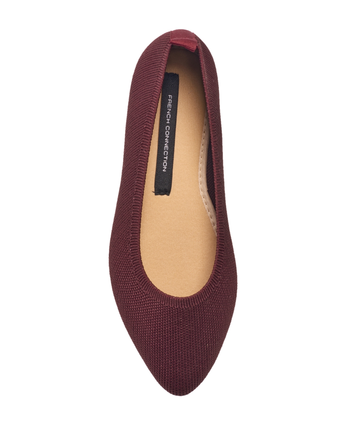 French Connection Women's Caputo Round Toe Ballet Flats - Burgundy | Smart  Closet