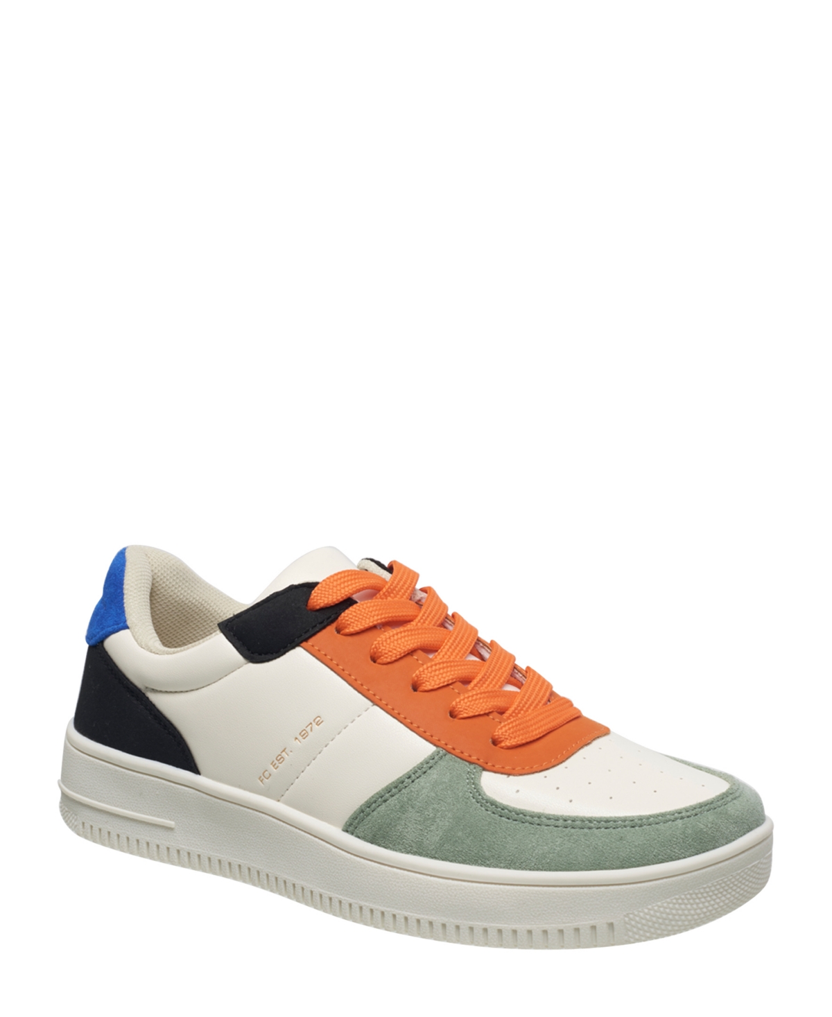 Shop French Connection Women's Bee Low Cut Lace Up Sneaker In Orange Multi