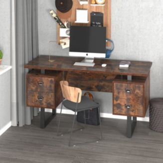 Home Office Computer Desk with 4 drawers - Macy's