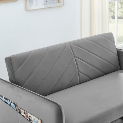 3-in-1 Pull-Out Sofa Sleeper with Pillows