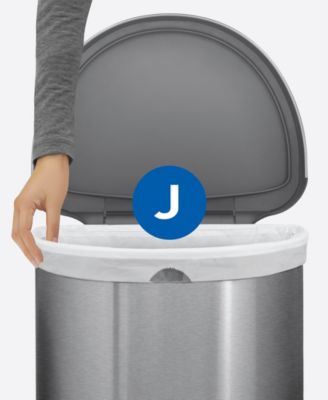 Code J 100pk Custom Fit Liners with 5 Quick Dispense Packs, 30-45L Kitchen Trash Bag Liners