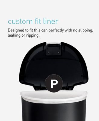 Code P 100pk Custom Fit Liners with 5 Quick Dispense Packs, 50-60L Kitchen Trash Bag Liners