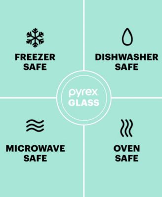 Pyrex Deep 9" x 13" 2 in 1 Glass Baking Dish with Glass Lid, Set of 2