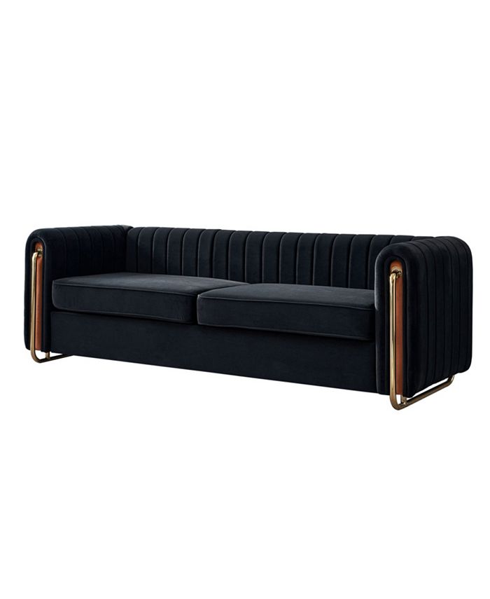 Macys velvet couch deals