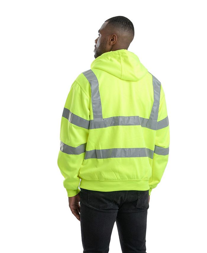 Berne Men's Hi Vis Class 3 ThermalLined Hooded Sweatshirt Regular Macy's