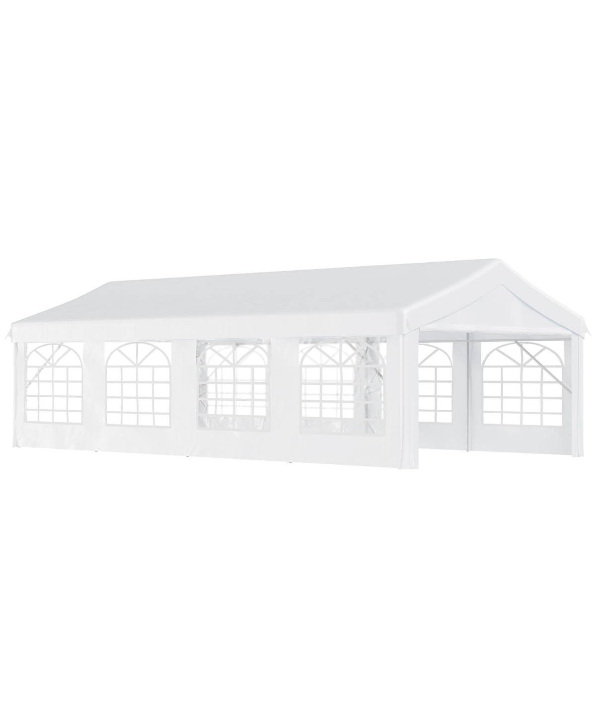 13' x 26' Party Tent & Carport with Removable Sidewalls and Zipper Doors, Heavy Duty Canopy Tent Sun Shade Shelter, for Parties, Wedding, Eve