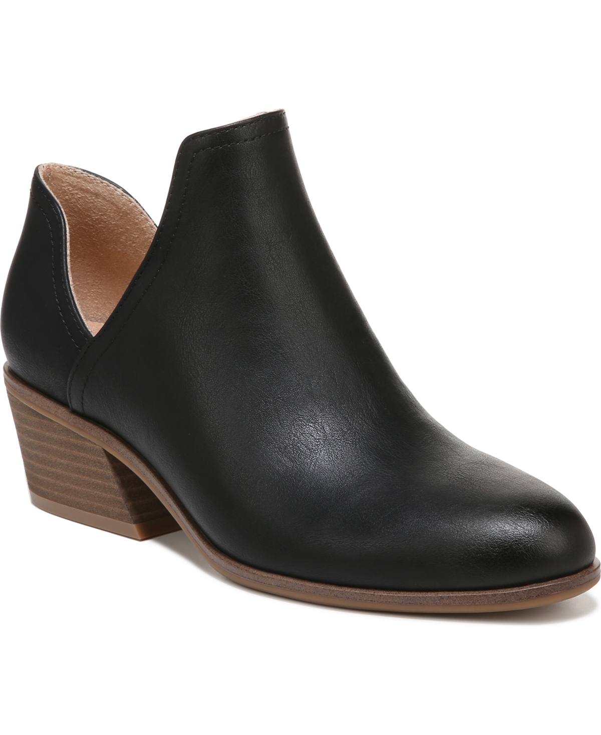 Dr. Scholl's Women's Lucille Shooties Women's Shoes In Black Faux Leather |  ModeSens