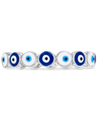 Evil Eye Multicolor Hand-Painted Enamel Band