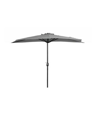 9 Ft Outdoor Patio Half Market Umbrella with Crank