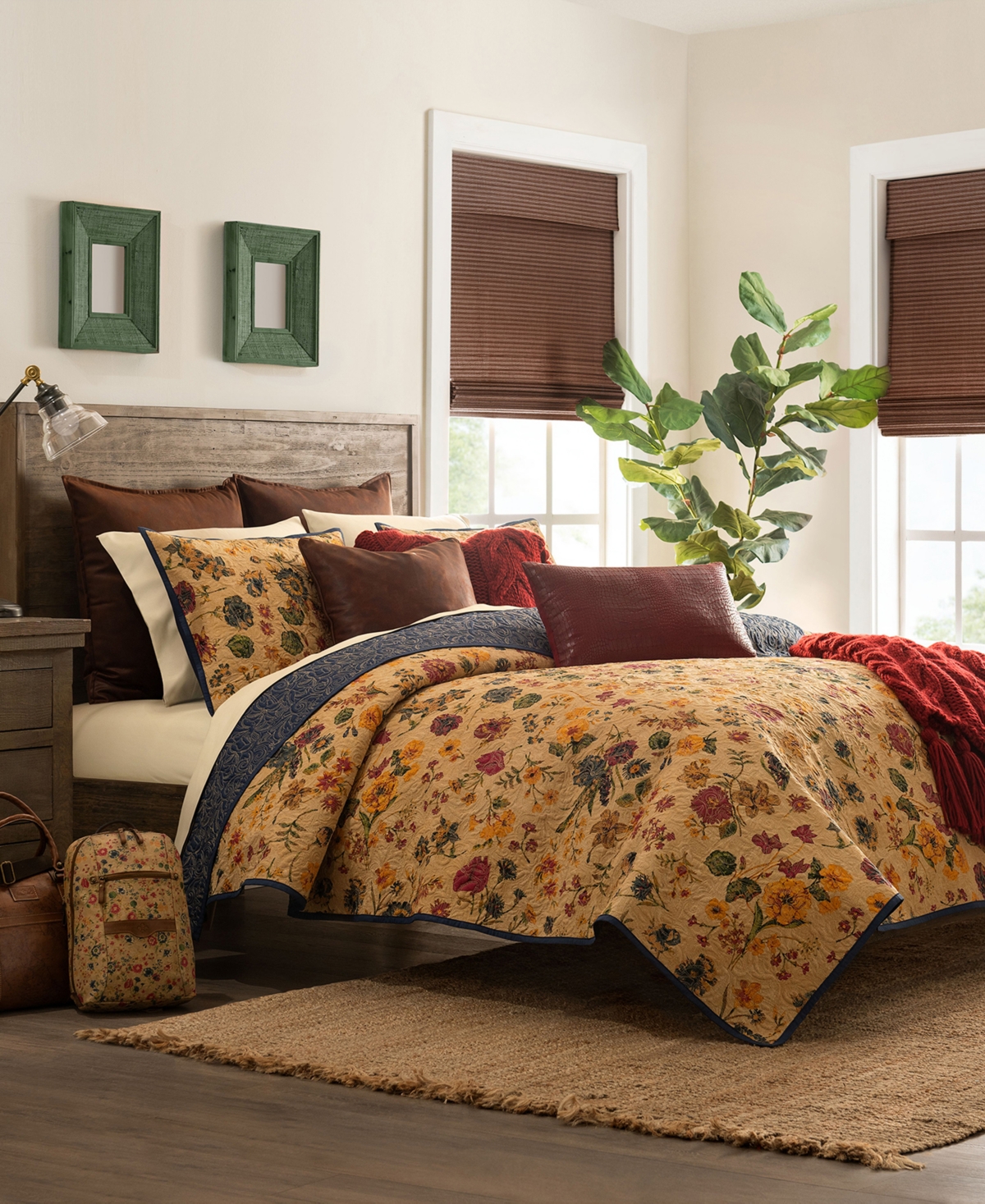 Patricia Nash Heritage Reversible 3-piece Comforter Set, Queen In Multi