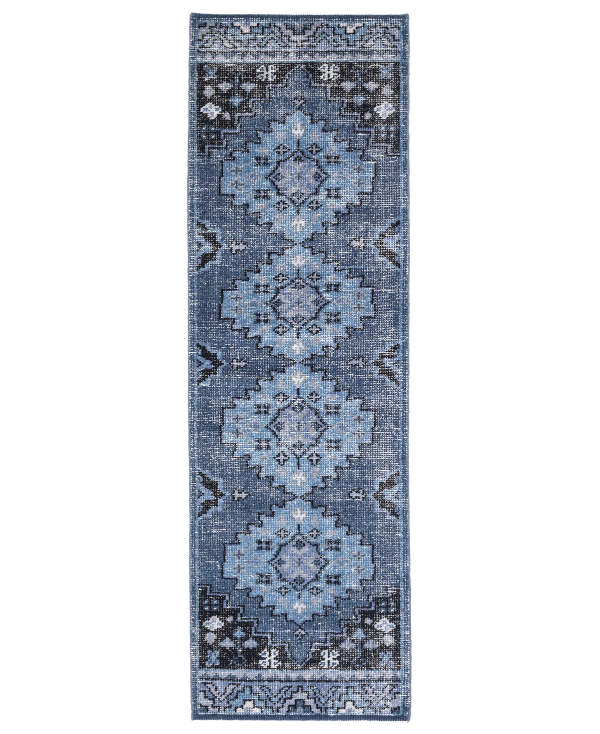 NuStory Nuclassic Distillery 2'6in x 8' Runner Area Rug - Navy