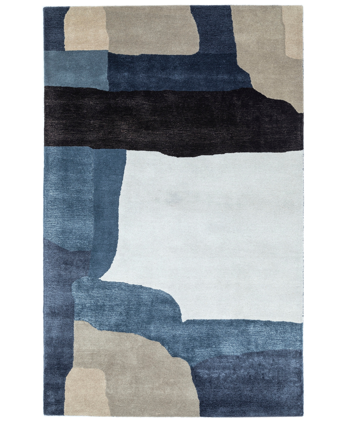 NuStory Numodern Abstract 5' x 8' Area Rug - Blue