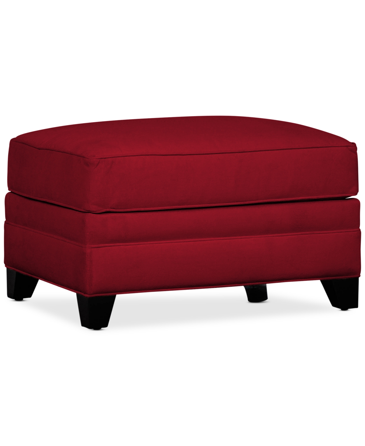 Furniture Kallison 32" Fabric Ottoman, Created For Macy's In Pinot