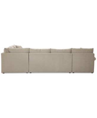 CLOSEOUT! Wrenley 137" 5-Pc. Fabric L-Shape Modular Sectional Sofa