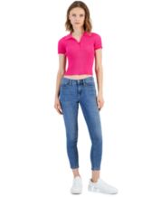 Calvin Klein Jeans Camo Blue Wash Skinny Jeggings, $98, Macy's