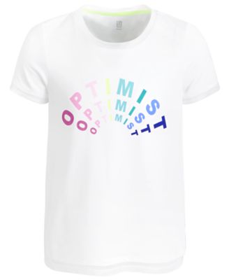 ID Ideology - Toddler & Little Girls Optimist Short-Sleeve Mesh T-Shirt