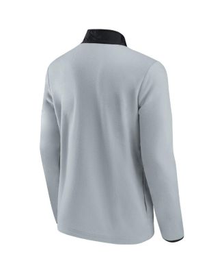 Men's Gray, Black Vegas Golden Knights Omni Polar Fleece Quarter-Snap Jacket