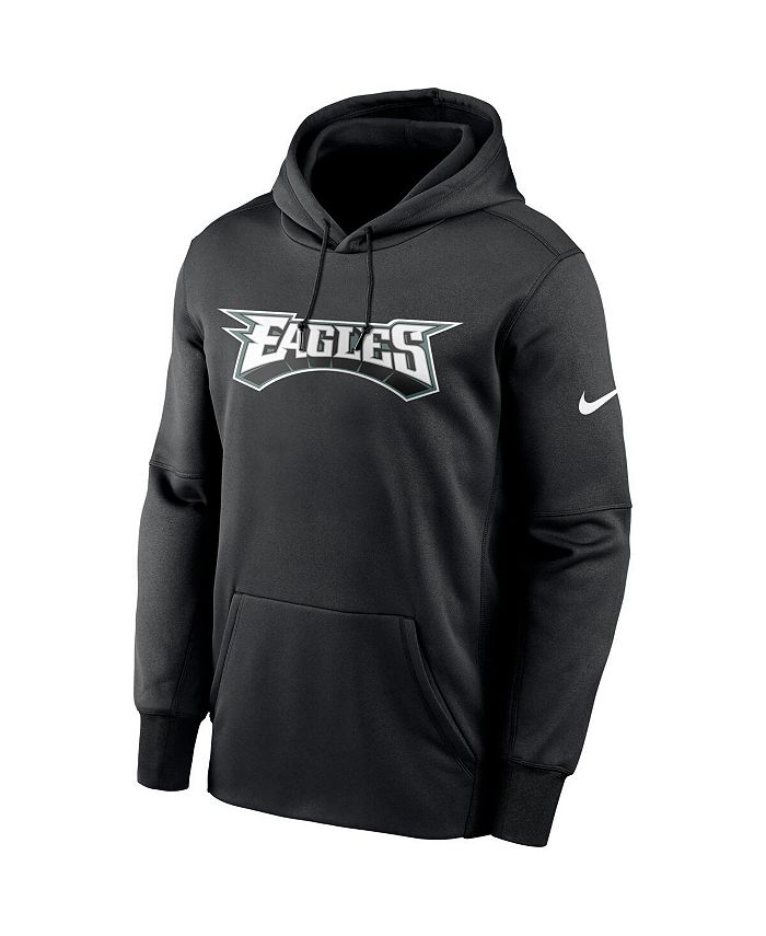 Nike Men's Black Philadelphia Eagles Wordmark Therma Performance