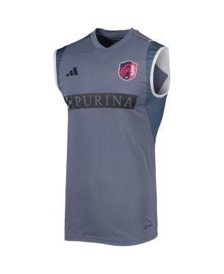 Men's Gray St. Louis City SC 2023 On-Field Sleeveless Training Jersey