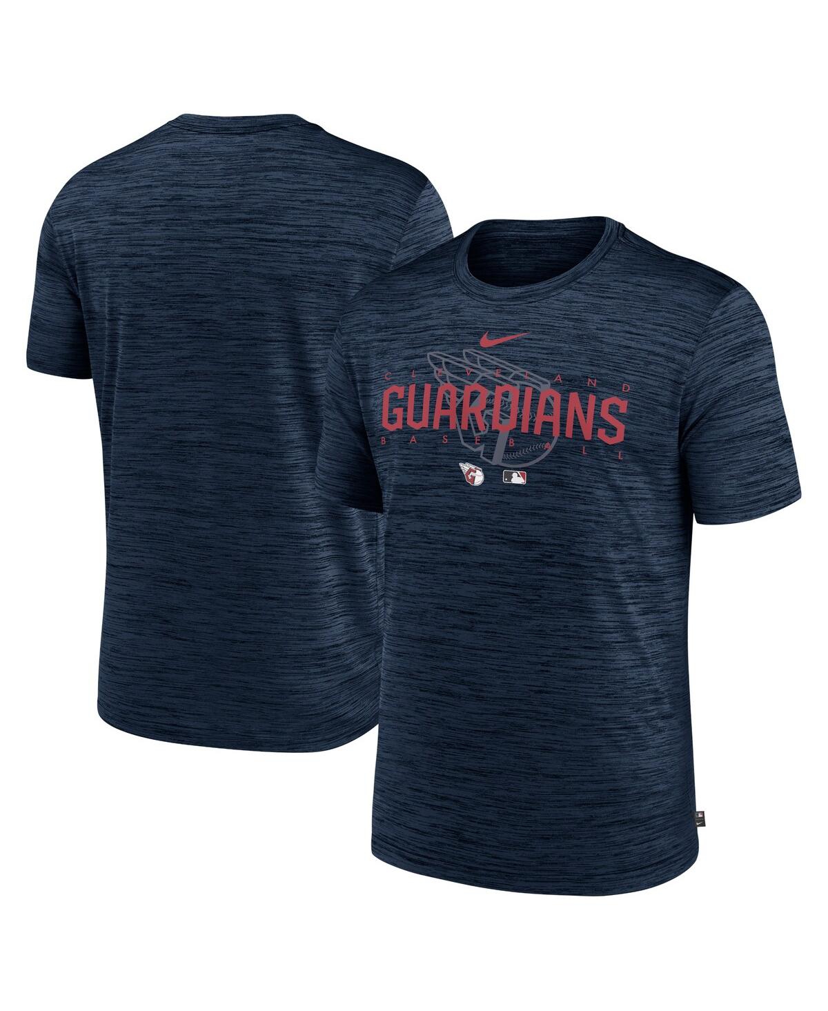 Men's NikeCleveland Guardians Authentic Collection Velocity Performance Practice T-shirt - Navy