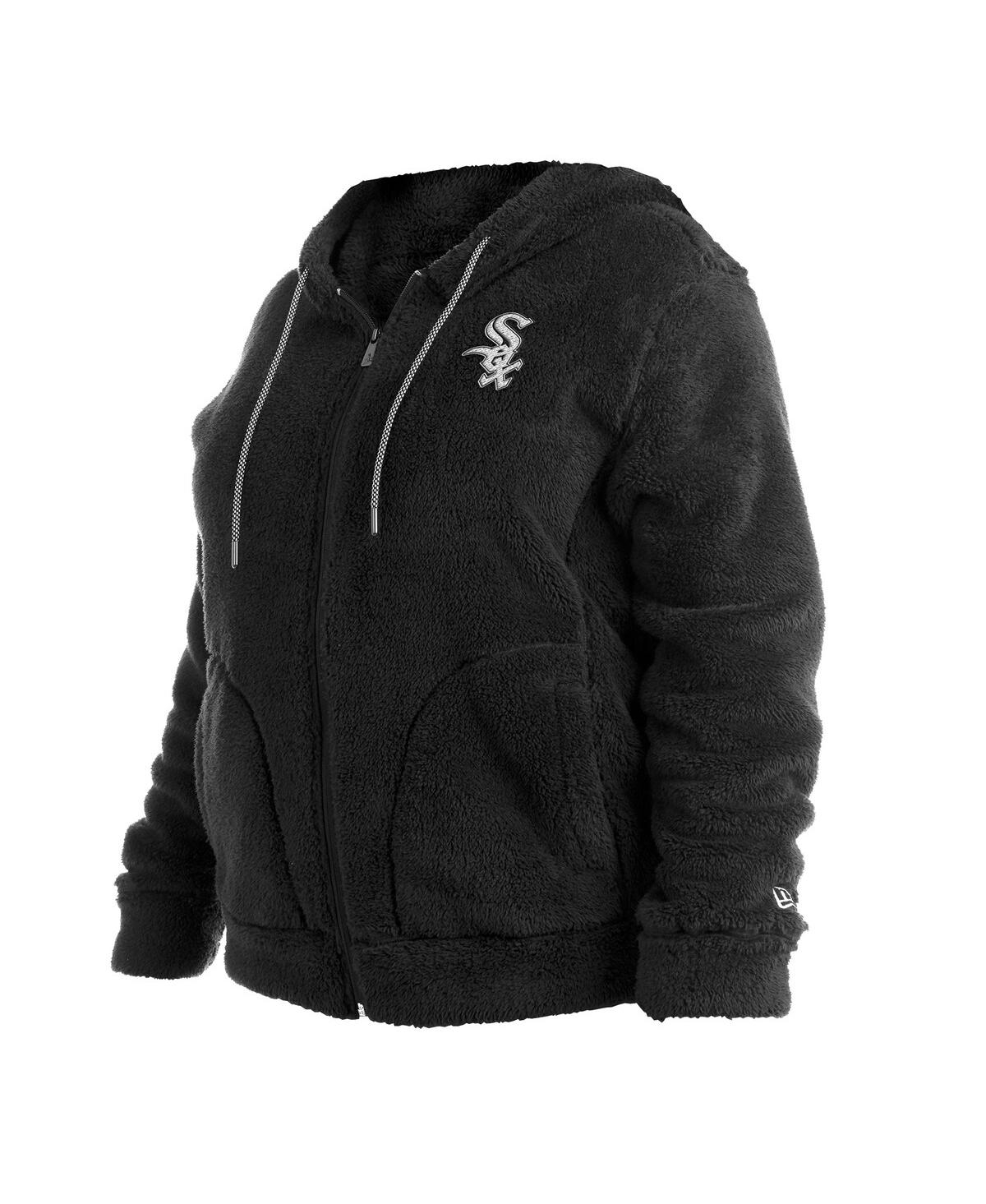Shop New Era Women's  Black Chicago White Sox Plus Size Sherpa Full-zip Jacket