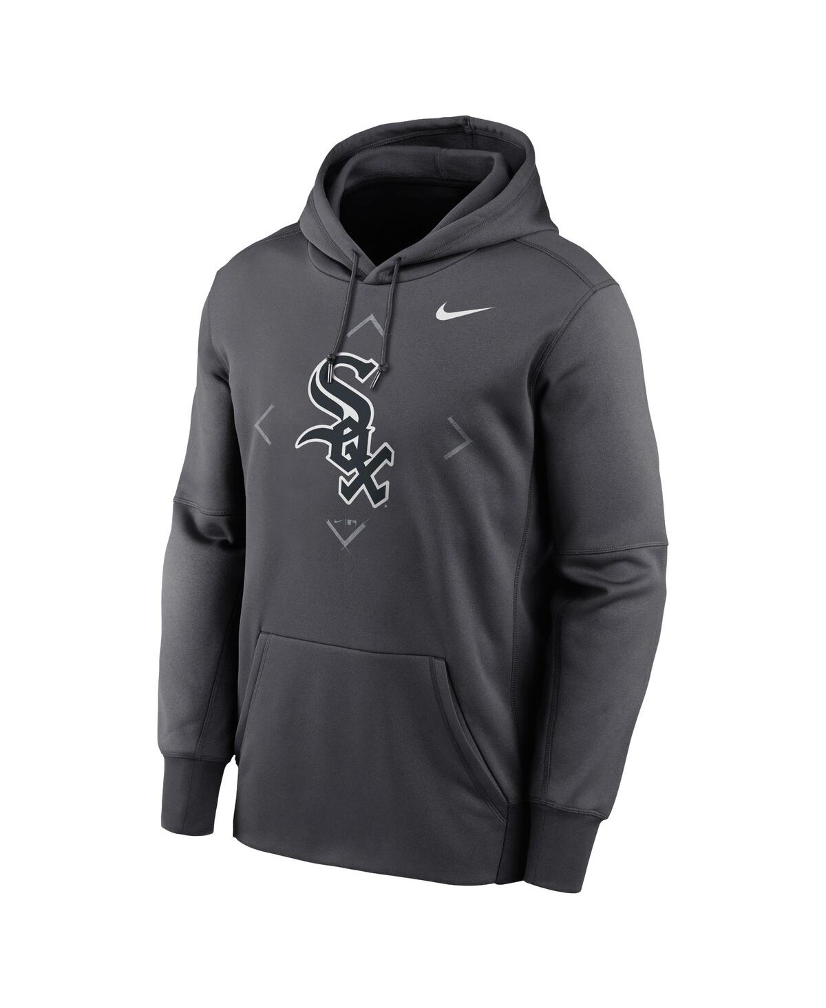 Shop Nike Men's  Anthracite Chicago White Sox Bracket Icon Performance Pullover Hoodie