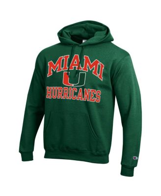Men's Green Miami Hurricanes High Motor Pullover Hoodie