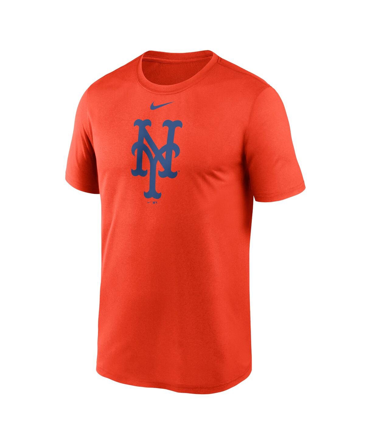 Shop Nike Men's  Orange New York Mets Big And Tall Logo Legend Performance T-shirt