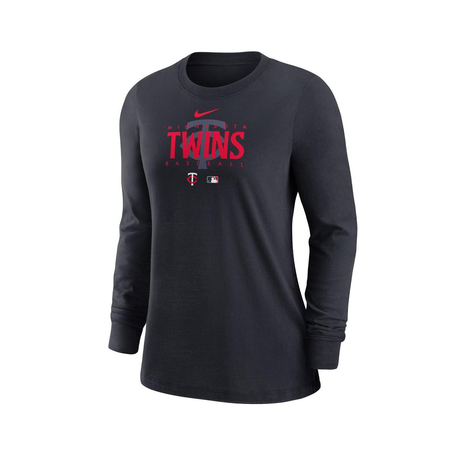 Women's Minnesota Twins Navy Authentic Collection Legend Performance Long Sleeve T-shirt