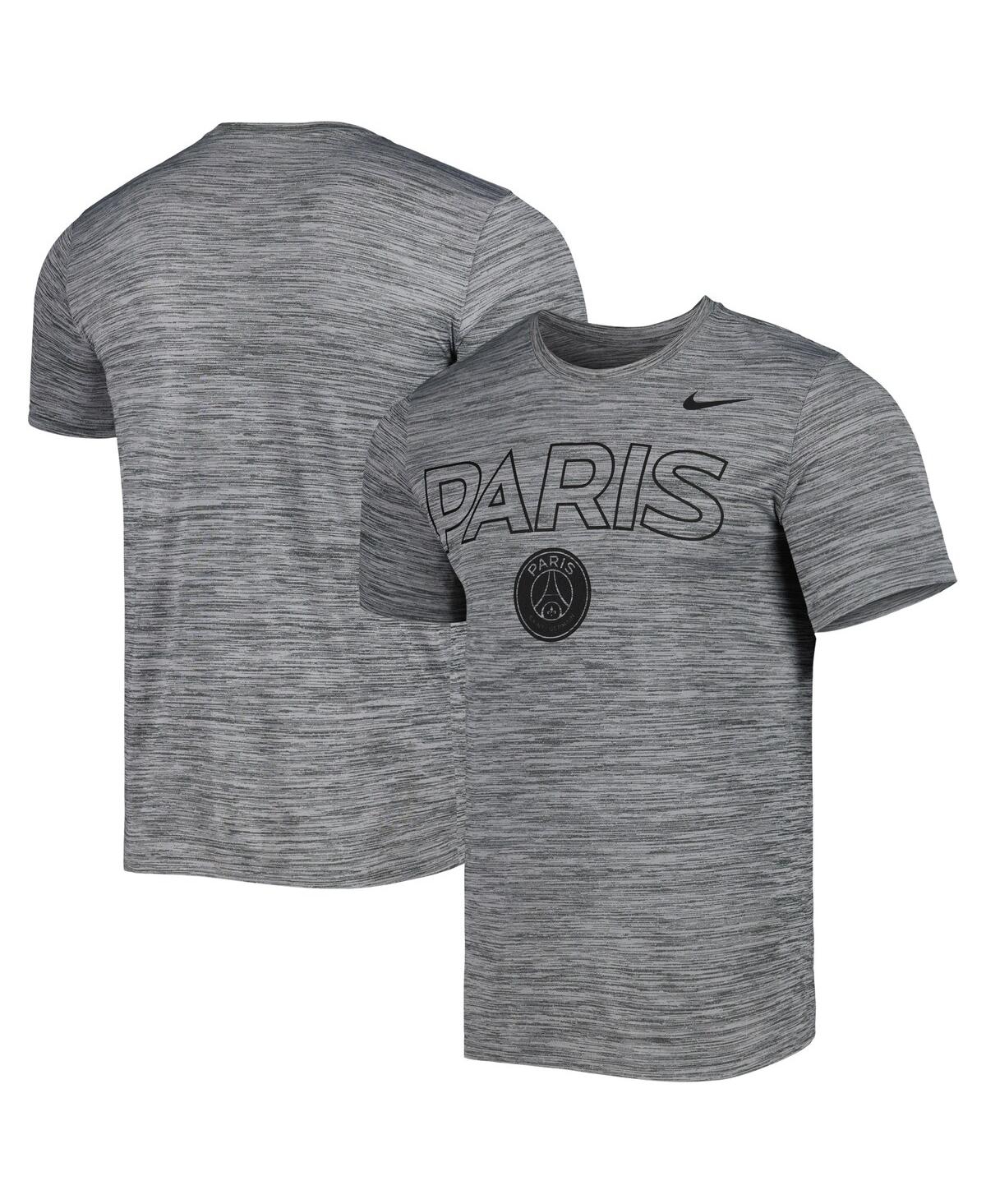 Men's NikeParis Saint-Germain Lockup Velocity Legend Performance T-shirt - Heather Gray