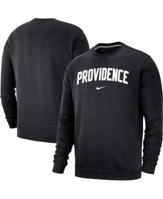 Men s Nike Black Providence Friars Arch Club Fleece Pullover Sweatshirt Macy s