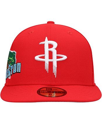 New Era Men's Red Houston Rockets Stateview 59FIFTY Fitted Hat - Macy's