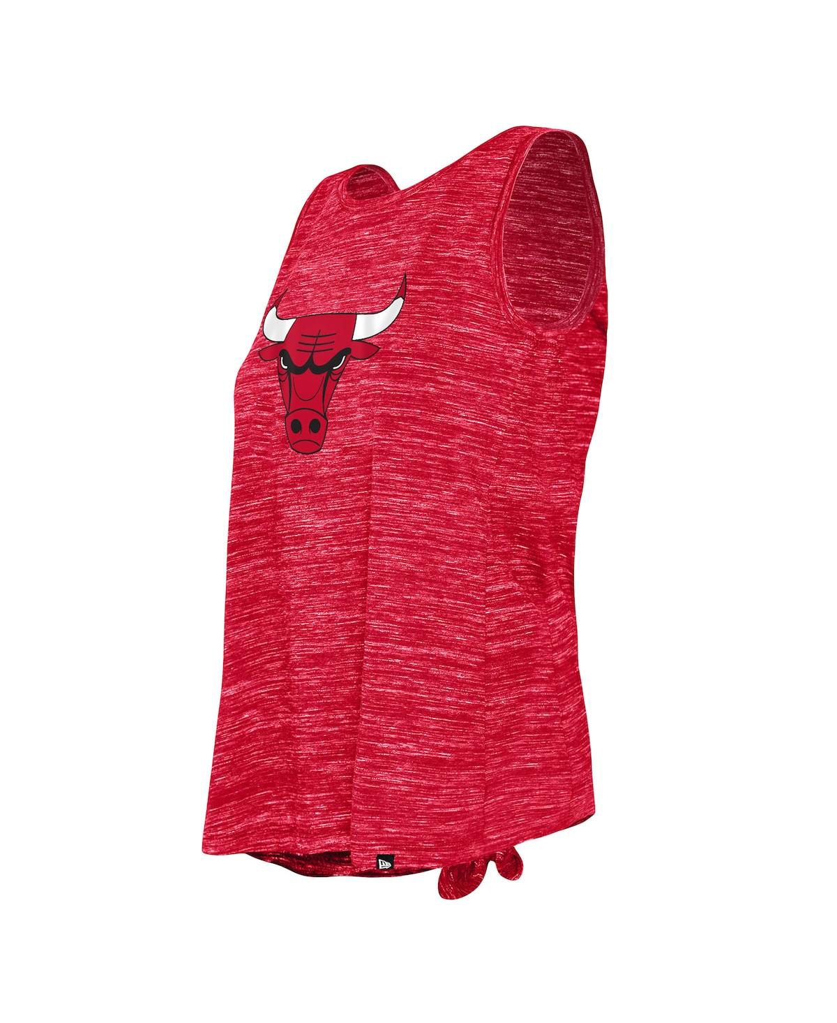 NEW ERA WOMEN'S NEW ERA RED CHICAGO BULLS SPACE DYE ACTIVE TANK TOP 