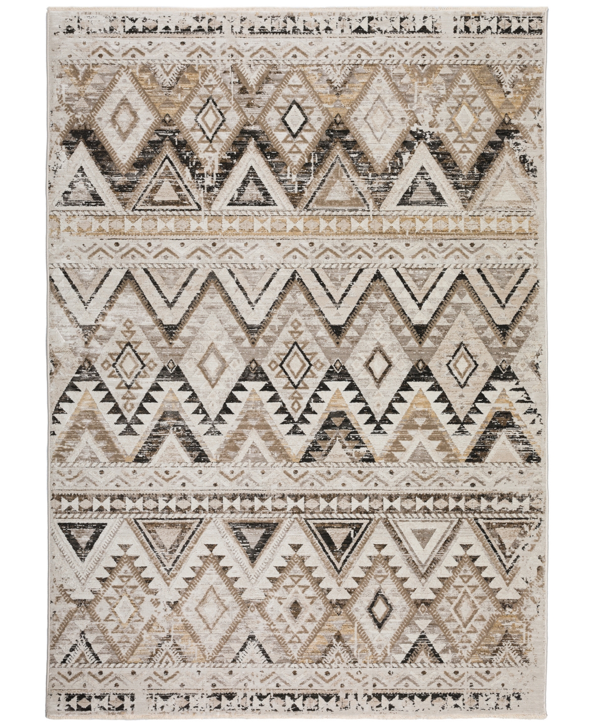 D Style Moises Mss2 9' X 13'2" Area Rug In Taupe