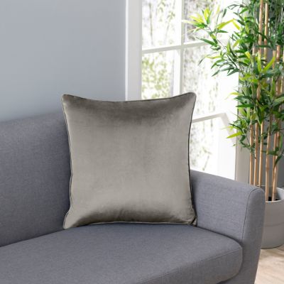Velvet Pillow w/Piping , Premium Filled & Zipper 20"W x 20"L