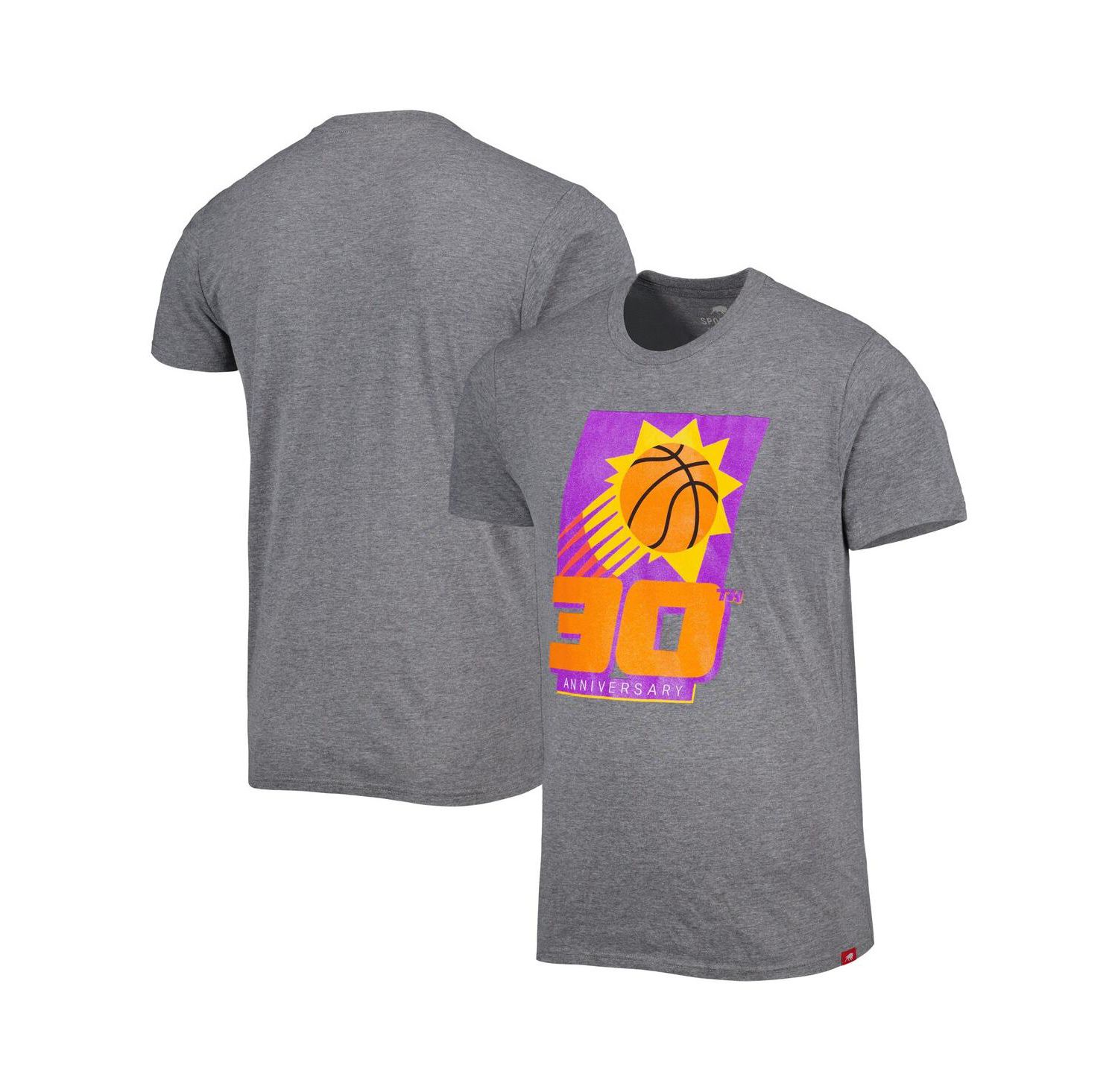 Men's and Women's Heather Gray Phoenix Suns 30th Anniversary Celebration Comfy Tri-Blend T-shirt