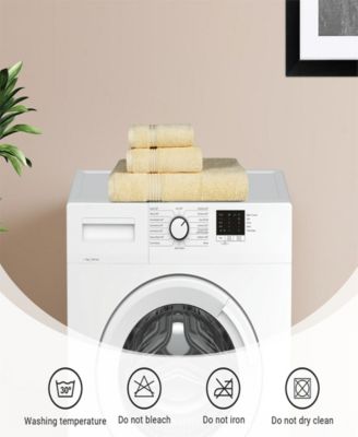 Solid Quick Drying Egyptian Cotton 3-Piece Bath Towel Set