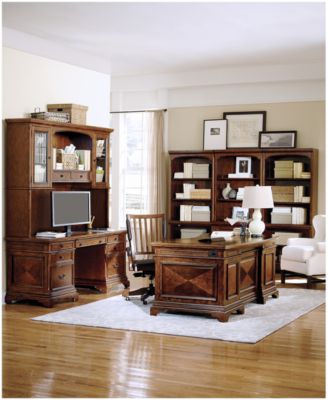 Furniture Hawthorne Home Office Collection In Carmel Brown